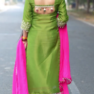 Women Printed Viscose Rayon Gown Kurta with Silk Dupatta – A Stylish Blend of Comfort and Elegance